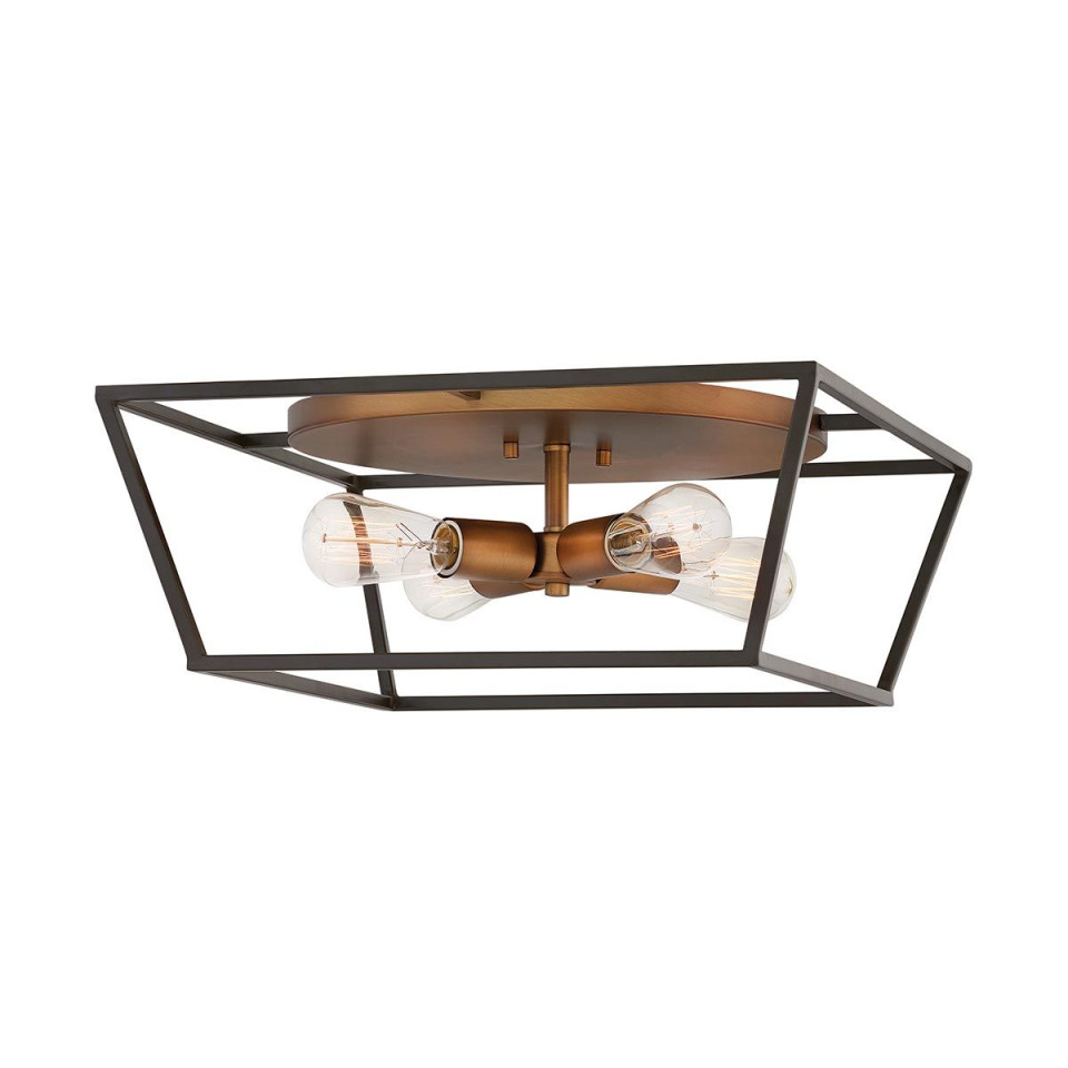 Fulton 4 light plafond bronze/brass 45.7cm Hinkley Lighting Fulton 4 light plafond bronze/brass 45.7cm