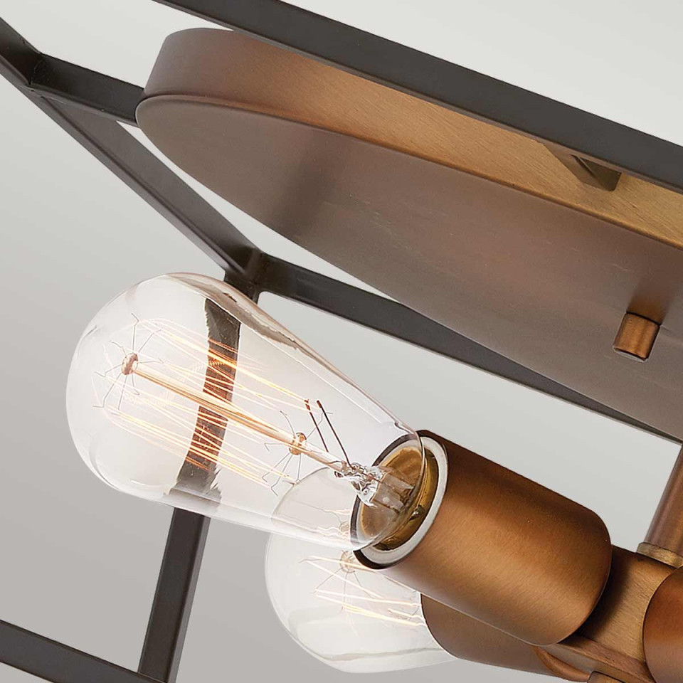 Fulton 4 light plafond bronze/brass 45.7cm Hinkley Lighting Fulton 4 light plafond bronze/brass 45.7cm