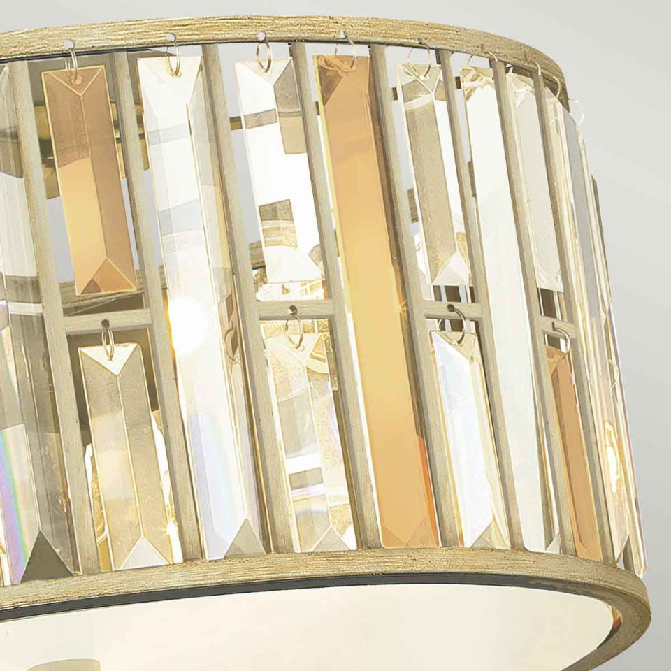 Gemma 3 light plafond silver leaf 41.9cm Feiss Gemma 3 light plafond silver leaf 41.9cm