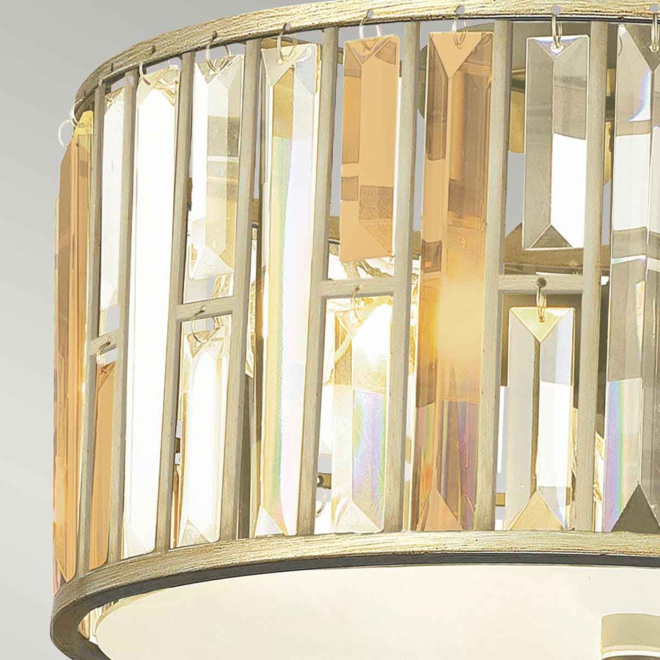 Gemma 3 light plafond silver leaf 41.9cm Feiss Gemma 3 light plafond silver leaf 41.9cm