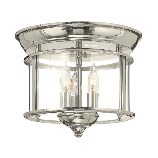 Gentry 3 plafond polerad nickel 29cm Gentry 3 plafond polerad nickel 29cm