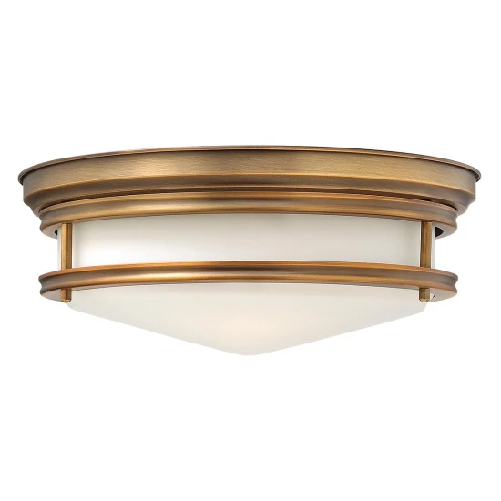 Hadley 3 light plafond IP44 brushed bronze 35.6cm