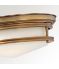Hadley 3 light plafond IP44 brushed bronze 35.6cm Quoizel Hadley 3 light plafond IP44 brushed bronze 35.6cm
