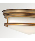 Hadley 3 light plafond IP44 brushed bronze 35.6cm Quoizel Hadley 3 light plafond IP44 brushed bronze 35.6cm