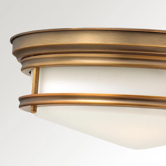 Hadley 3 light plafond IP44 brushed bronze 35.6cm