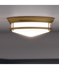 Hadley 3 light plafond IP44 brushed bronze 35.6cm Quoizel Hadley 3 light plafond IP44 brushed bronze 35.6cm