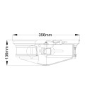 Hadley 3 light plafond IP44 brushed bronze 35.6cm Quoizel Hadley 3 light plafond IP44 brushed bronze 35.6cm