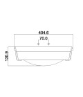 Hathaway 3 light plafond antique nickel 40.5cm Feiss Hathaway 3 light plafond antique nickel 40.5cm