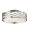 Jules 3 light plafond brushed nickel 38.3cm Feiss Jules 3 light plafond brushed nickel 38.3cm