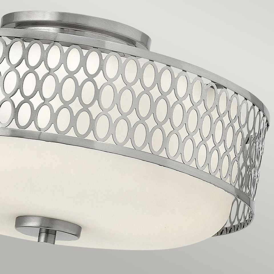 Jules 3 light plafond brushed nickel 38.3cm Feiss Jules 3 light plafond brushed nickel 38.3cm