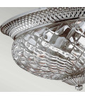 Plantation 3 light large plafond polished antique nickel 40.6cm Elstead Lighting Plantation 3 light large plafond polished antique nickel 40.6cm