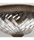 Plantation 3 stor plafond brons 40.6cm