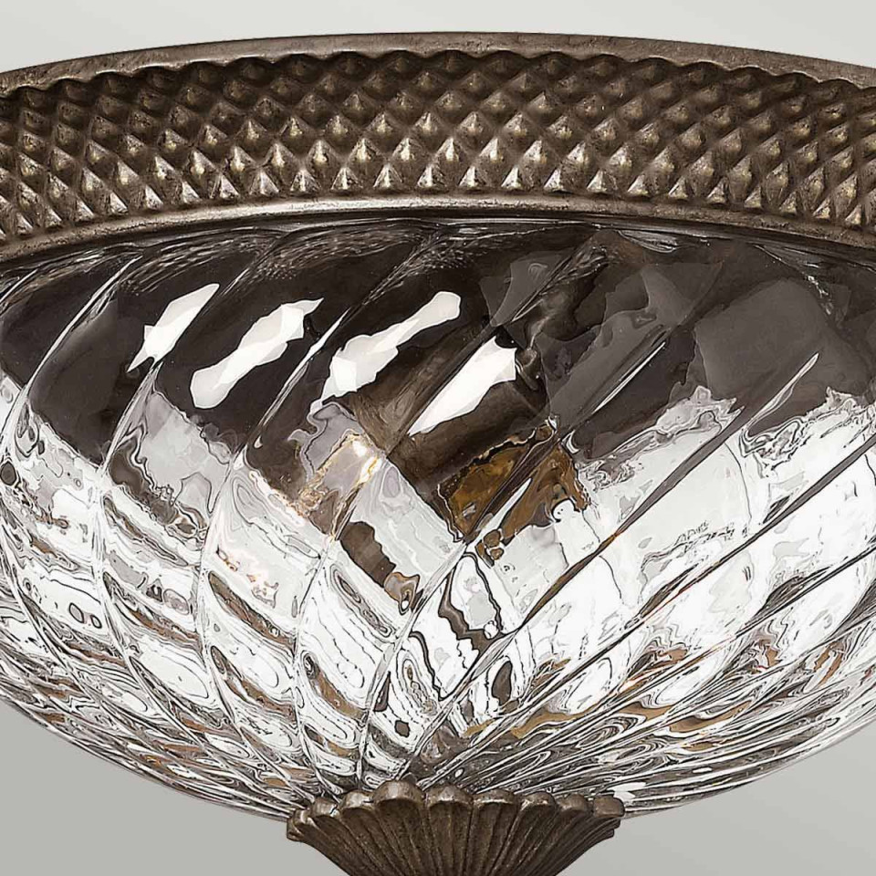 Plantation 3 stor plafond brons 40.6cm
