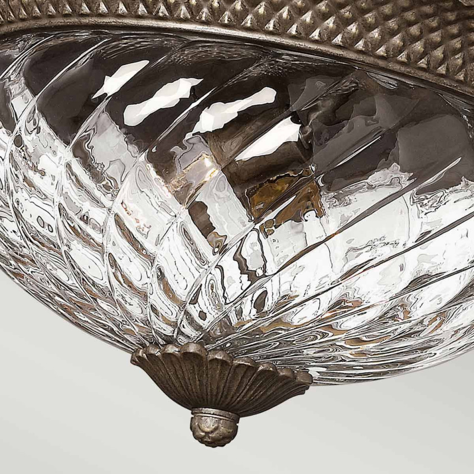 Plantation 3 stor plafond brons 40.6cm