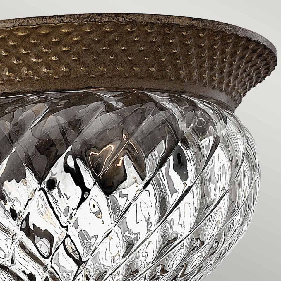 Plantation 2 light small plafond pearl bronze 30.5cm Hinkley Lighting Plantation 2 light small plafond pearl bronze 30.5cm