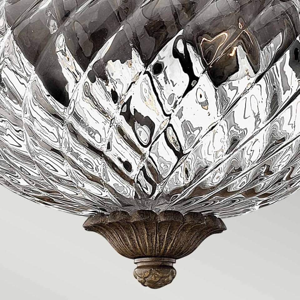 Plantation 2 light small plafond pearl bronze 30.5cm Hinkley Lighting Plantation 2 light small plafond pearl bronze 30.5cm