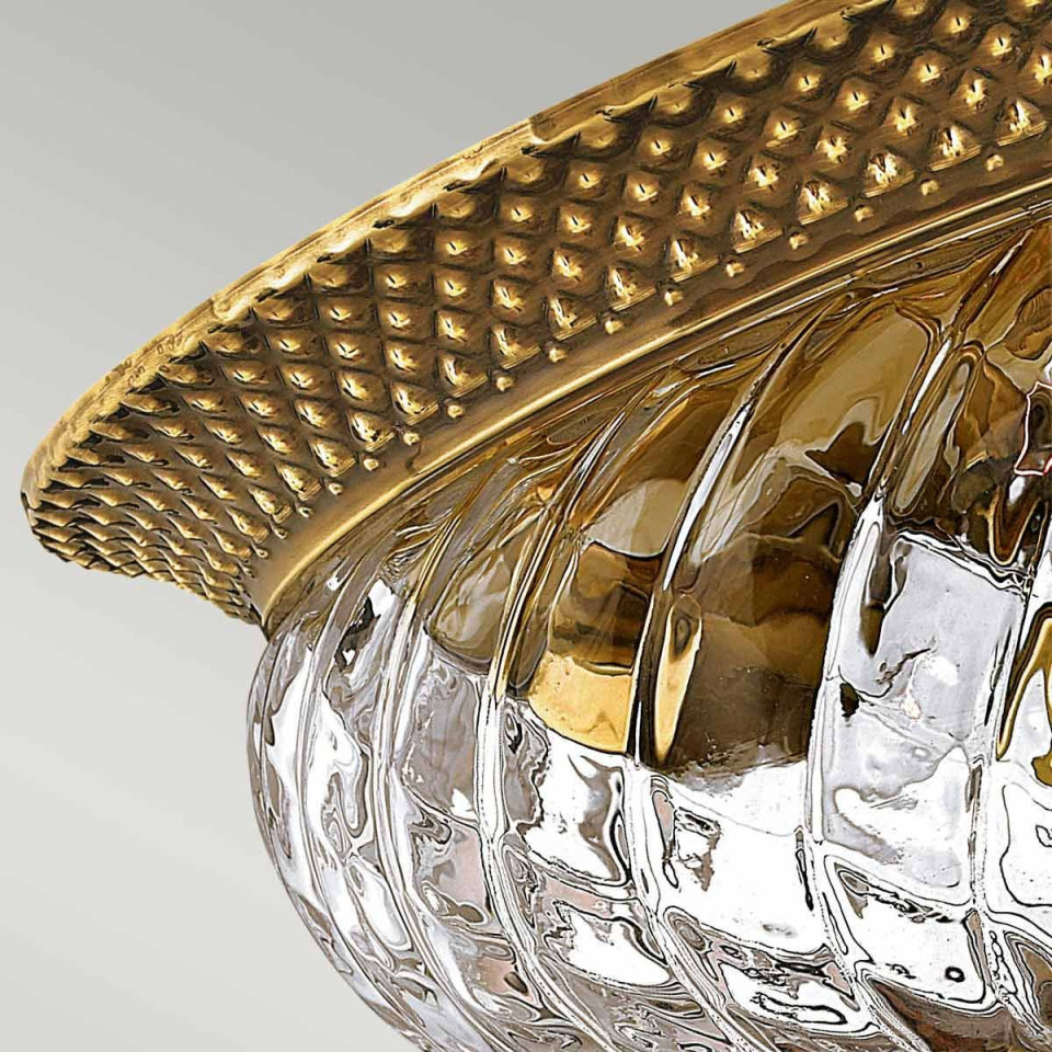 Plantation 2 light plafond burnished brass 30.5cm Hinkley Lighting Plantation 2 light plafond burnished brass 30.5cm