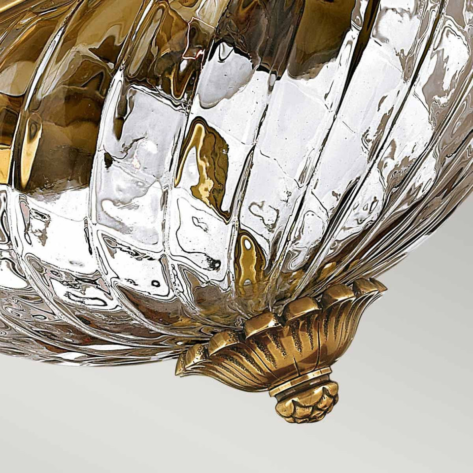 Plantation 2 light plafond burnished brass 30.5cm Hinkley Lighting Plantation 2 light plafond burnished brass 30.5cm