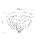 Plantation 2 light plafond burnished brass 30.5cm Hinkley Lighting Plantation 2 light plafond burnished brass 30.5cm