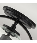 Somerset 1 light plafond black/clear 31.8cm Hinkley Lighting Somerset 1 light plafond black/clear 31.8cm