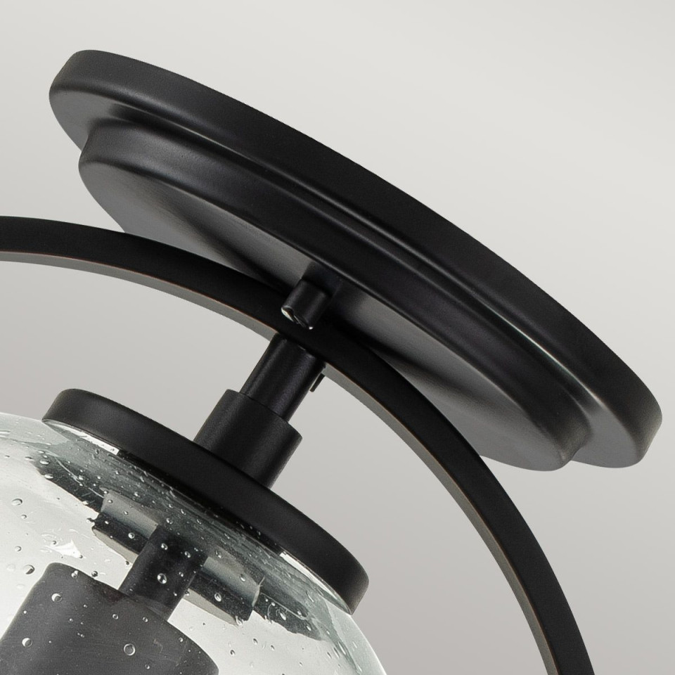 Somerset 1 light plafond black/clear 31.8cm Hinkley Lighting Somerset 1 light plafond black/clear 31.8cm
