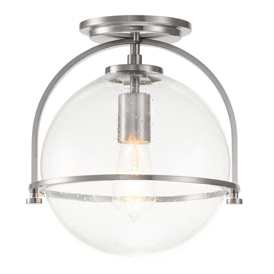 Somerset 1 light plafond brushed nickel/clear 31.8cm Hinkley Lighting Somerset 1 light plafond brushed nickel/clear 31.8cm