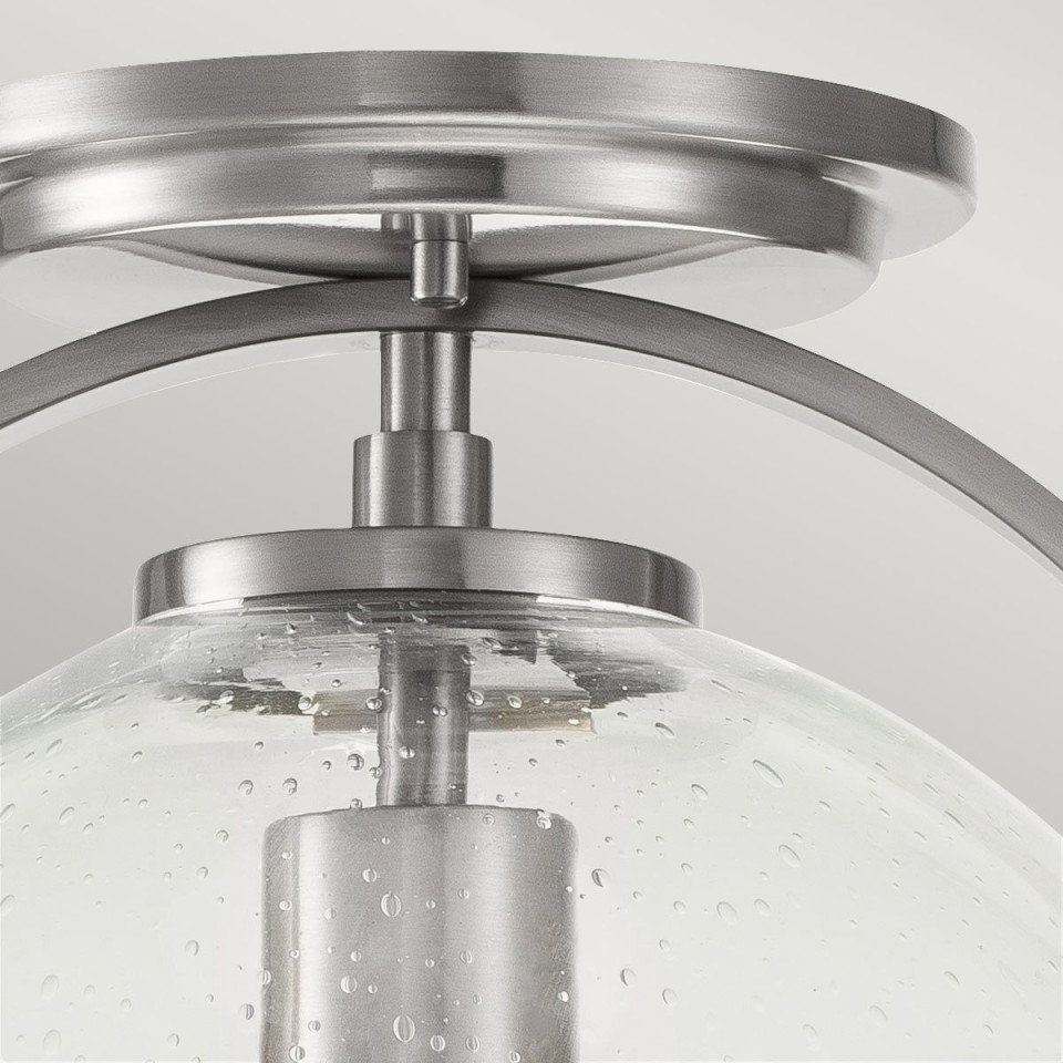 Somerset 1 light plafond brushed nickel/clear 31.8cm Hinkley Lighting Somerset 1 light plafond brushed nickel/clear 31.8cm