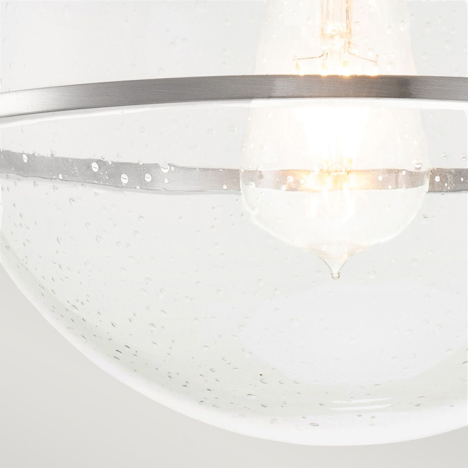 Somerset 1 light plafond brushed nickel/clear 31.8cm Hinkley Lighting Somerset 1 light plafond brushed nickel/clear 31.8cm