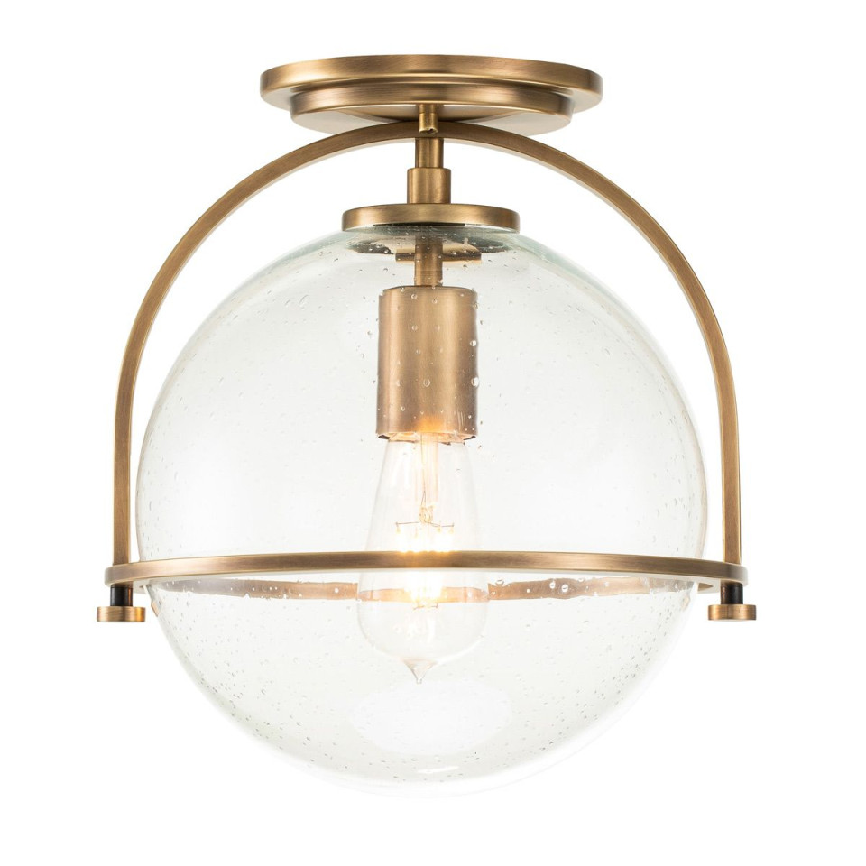 Somerset 1 light plafond heritage brass/clear 31.8cm Hinkley Lighting Somerset 1 light plafond heritage brass/clear 31.8cm
