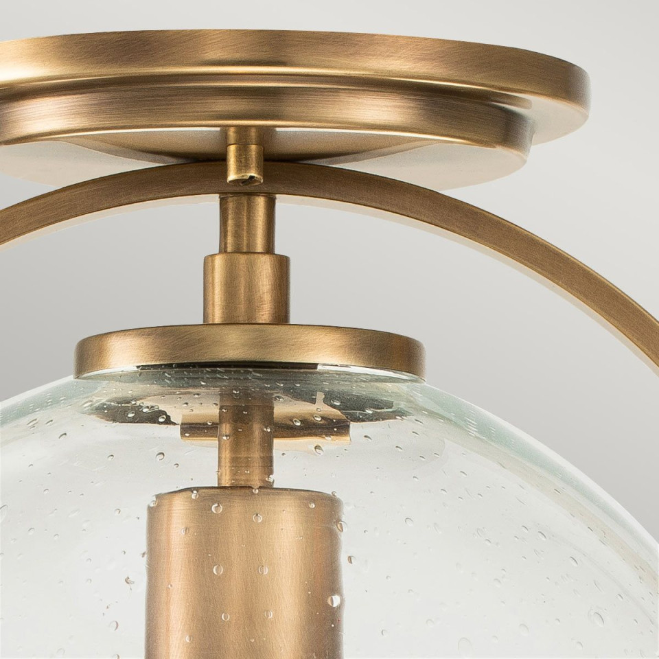 Somerset 1 light plafond heritage brass/clear 31.8cm Hinkley Lighting Somerset 1 light plafond heritage brass/clear 31.8cm
