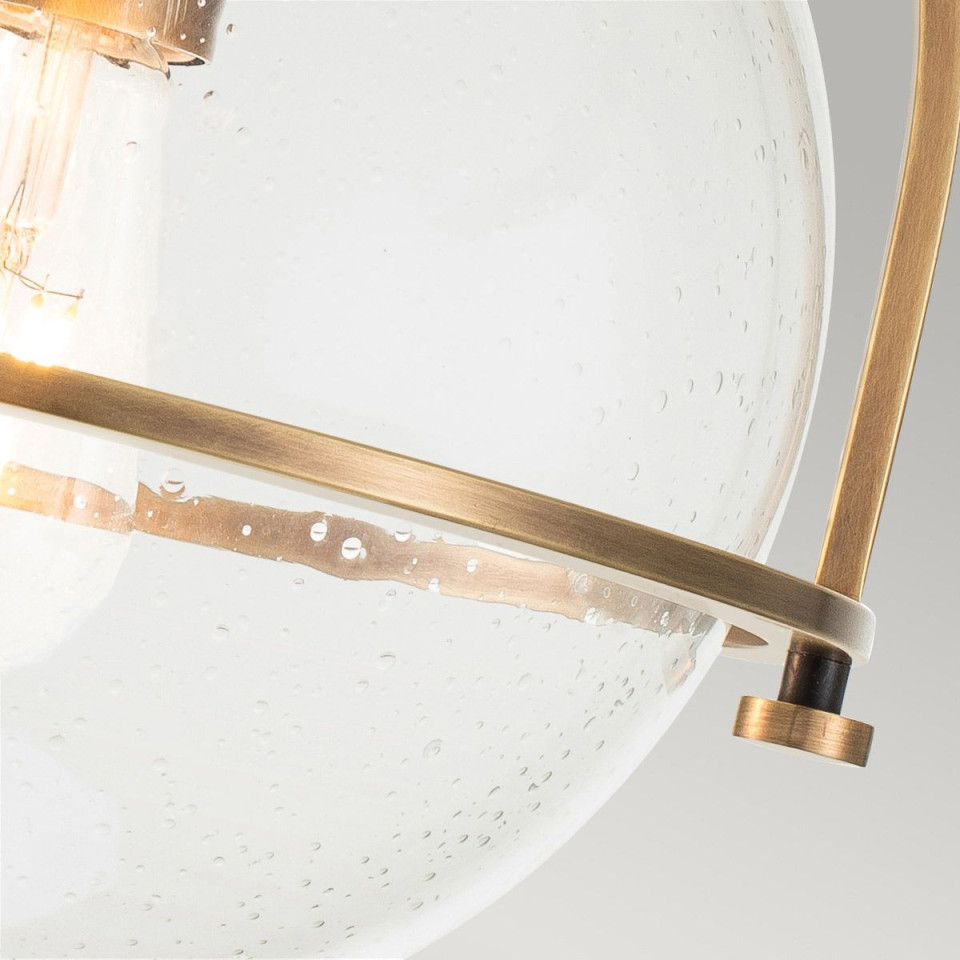 Somerset 1 light plafond heritage brass/clear 31.8cm Hinkley Lighting Somerset 1 light plafond heritage brass/clear 31.8cm