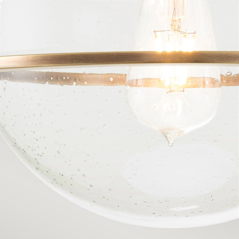 Somerset 1 light plafond heritage brass/clear 31.8cm Hinkley Lighting Somerset 1 light plafond heritage brass/clear 31.8cm