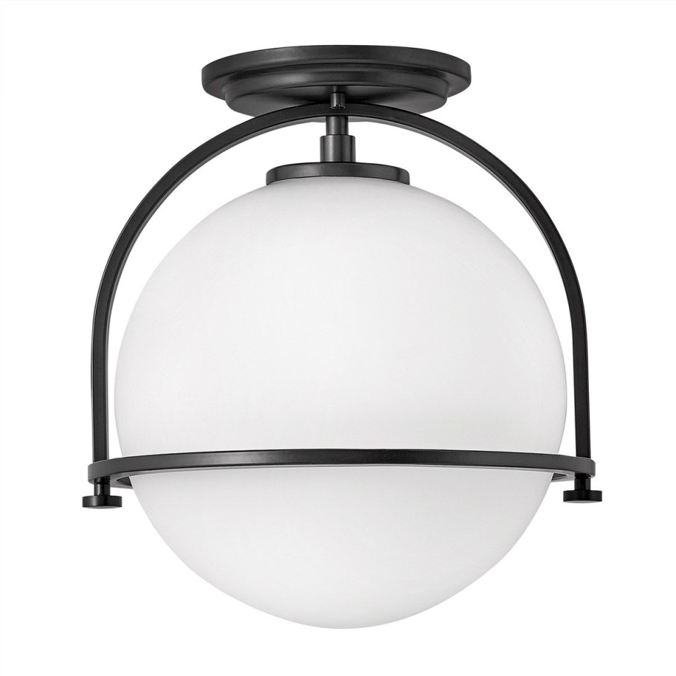 Somerset 1 light plafond black 31.8cm Elstead Lighting Somerset 1 light plafond black 31.8cm