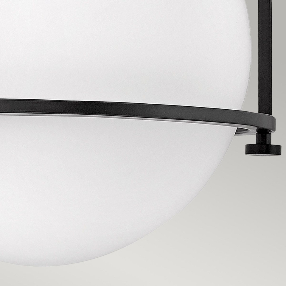 Somerset 1 light plafond black 31.8cm Elstead Lighting Somerset 1 light plafond black 31.8cm