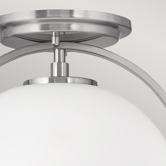 Somerset 1 plafond borstad nickel 31.8cm
