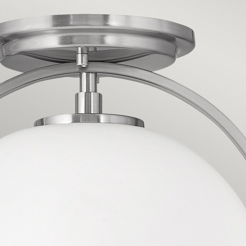 Somerset 1 light plafond brushed nickel 31.8cm Hinkley Lighting Somerset 1 light plafond brushed nickel 31.8cm
