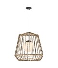 Arlen 1-lt large outdoor ceiling light rattan/black 61 cm IP44