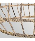 Arlen 1-lt large outdoor ceiling light rattan/black 61 cm IP44