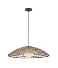 Arlen 1-lt x-large outdoor ceiling light rattan/black 76.2 cm IP44