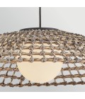 Arlen 1-lt x-large outdoor ceiling light rattan/black 76.2 cm IP44