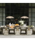 Arlen 1-lt x-large outdoor ceiling light rattan/black 76.2 cm IP44
