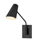 Bray 1-lt wall light black 42.5 cm