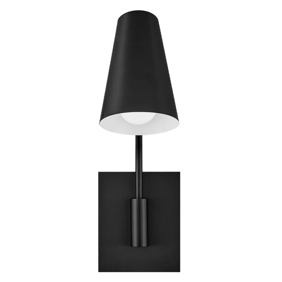 Bray 1-lt wall light black 42.5 cm