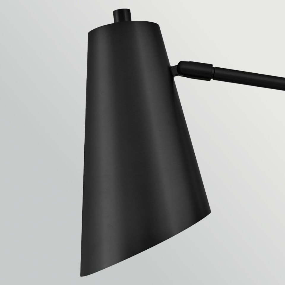 Bray 1-lt wall light black 42.5 cm