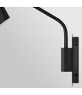 Bray 1-lt wall light black 42.5 cm