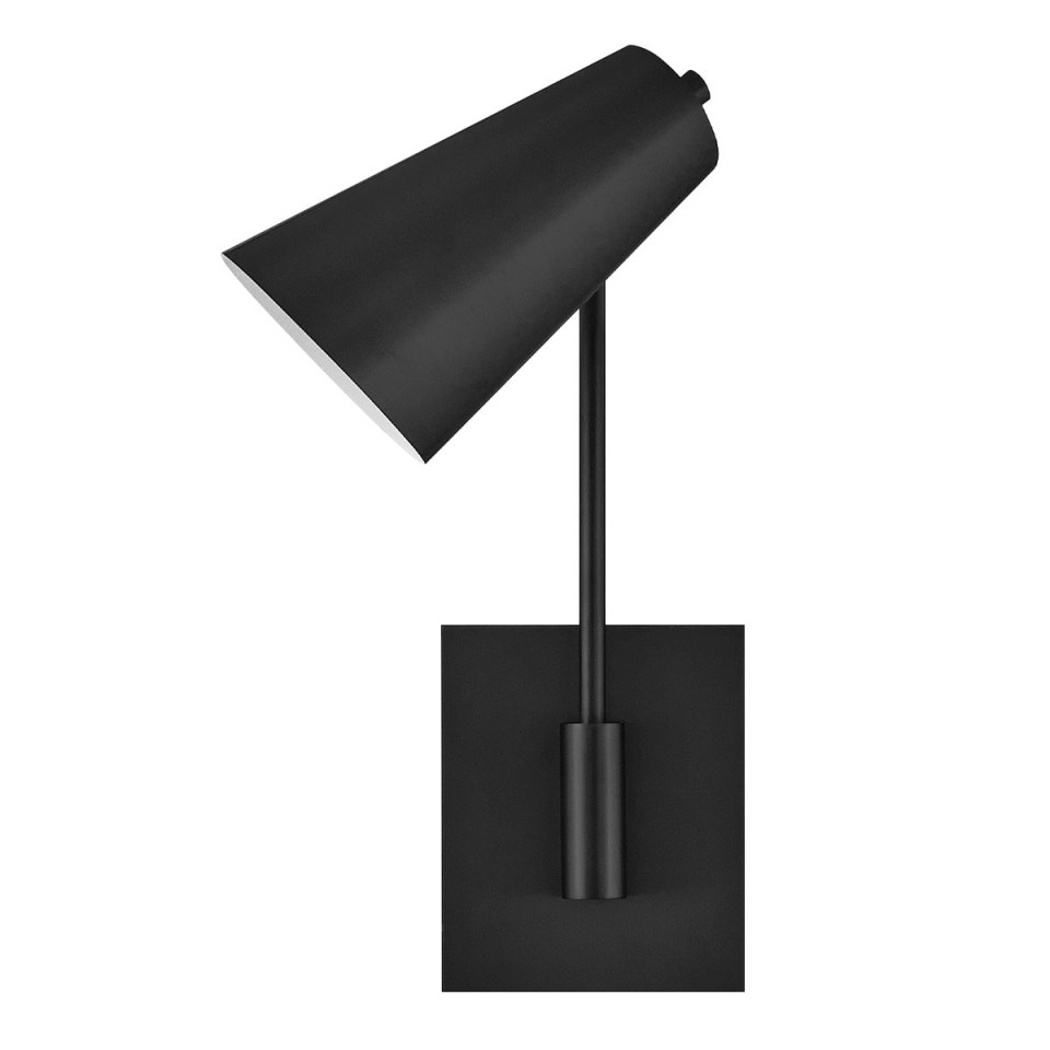 Bray 1-lt wall light black 42.5 cm
