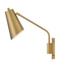 Bray 1-lt wall light lacquered brass 42.5 cm