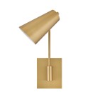 Bray 1-lt wall light lacquered brass 42.5 cm