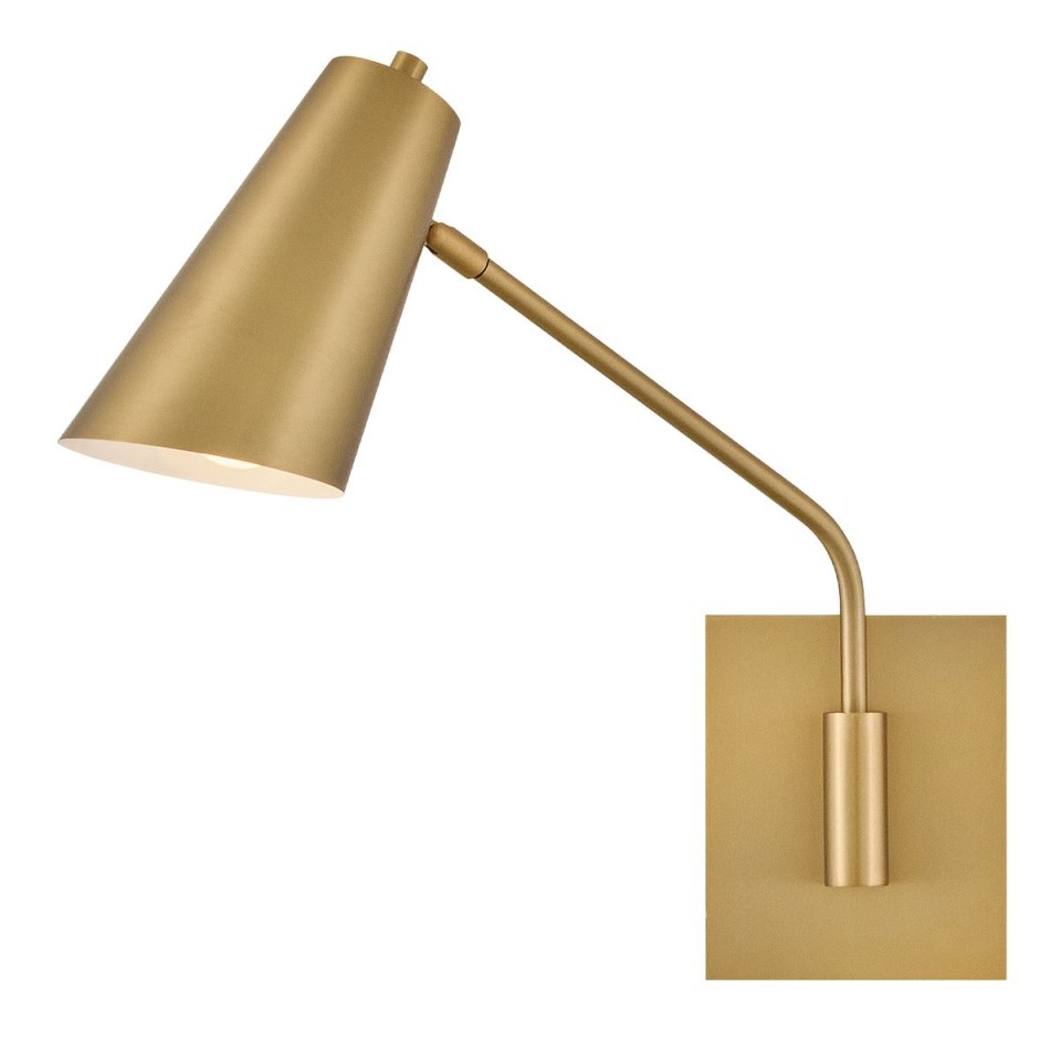 Bray 1-lt wall light lacquered brass 42.5 cm