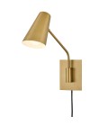 Bray 1-lt wall light lacquered brass 42.5 cm